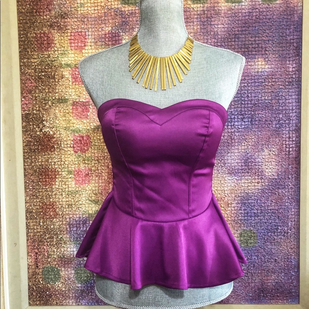 Purple Heart Shaped Halter Top